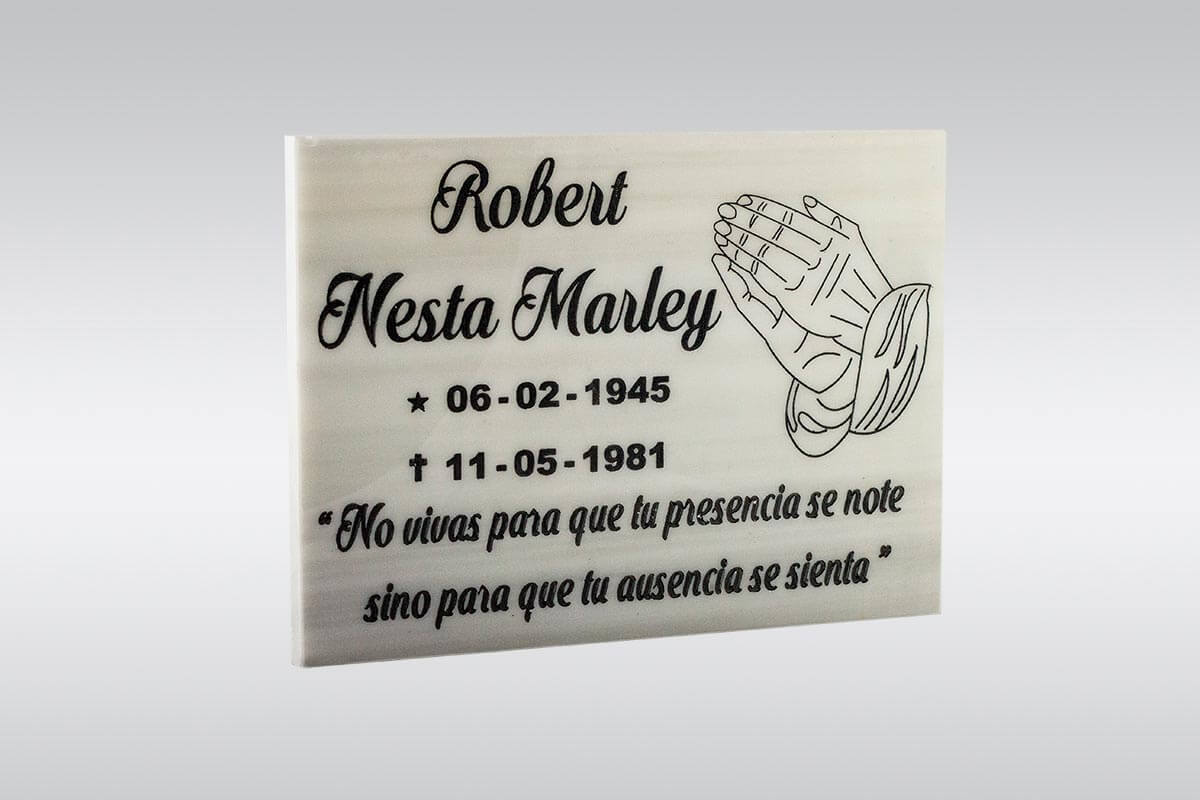 Placa de mármol blanco Alejandra