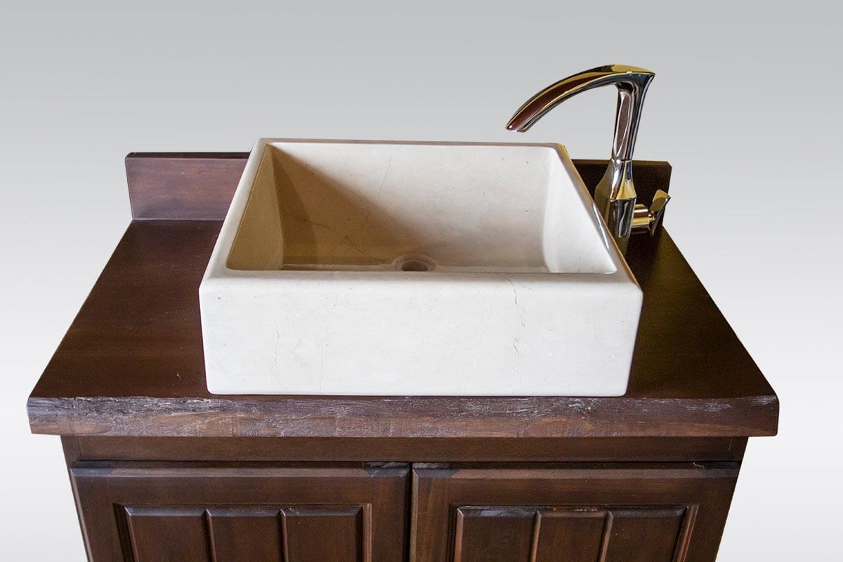 Lavamanos de mármol crema marfil